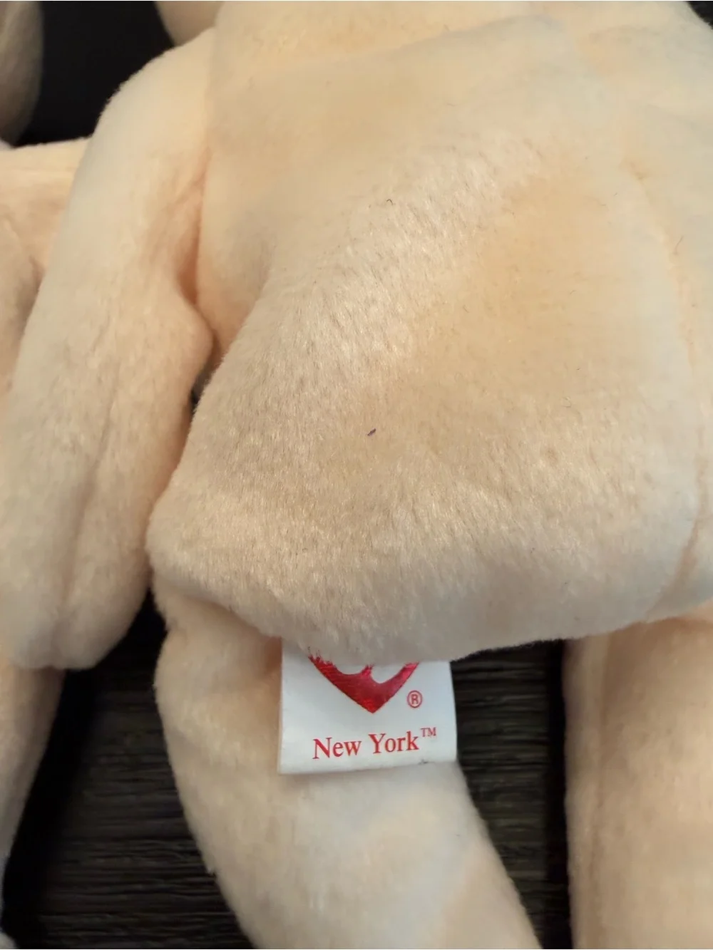 NWT Vintage Ty Beanie Babies Bundle of (2) I Love New York Bears Stuffed Animals